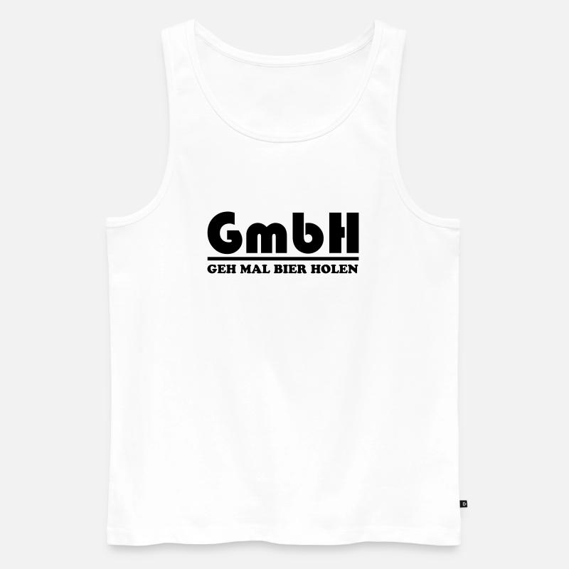 geh_mal_bier_holen_01 - Männer Premium Bio Tank Top - Weiß