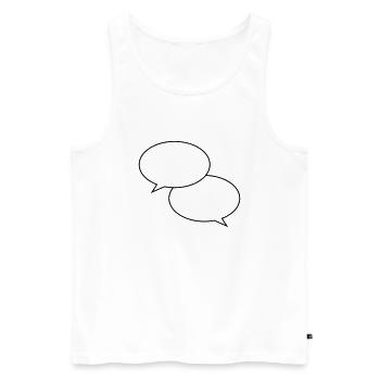bubbles - Men's Premium Organic Tank Top - white - Front - AI Model Male 178 light (178cm)