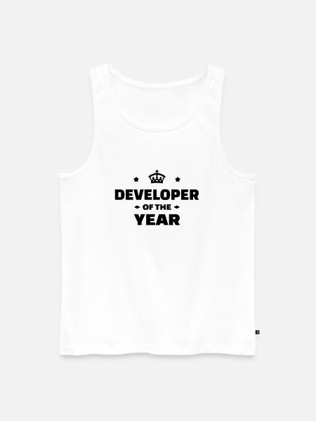 Entwickler / Informatiker / Programmierer / - Männer Premium Bio Tank Top - Weiß