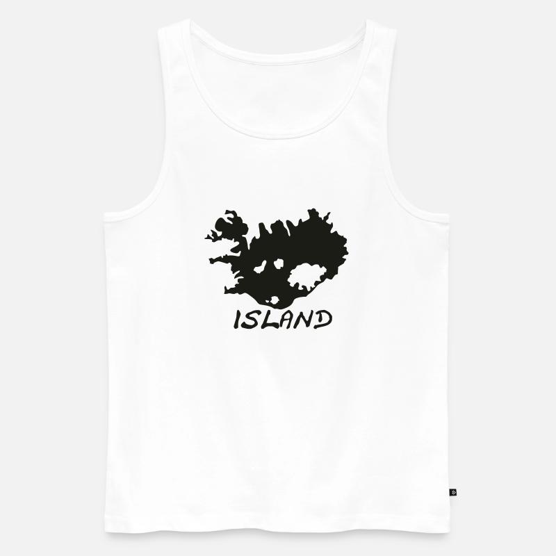 Island - Männer Premium Bio Tank Top - Weiß