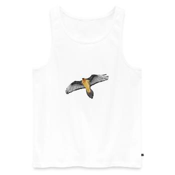 bearded vulture - Men's Premium Organic Tank Top - white - Front - AI Model Male 178 light (178cm)