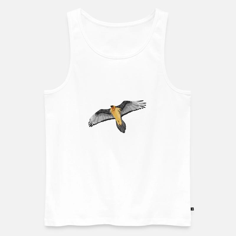 Bärtige Geier - Männer Premium Bio Tank Top - Weiß