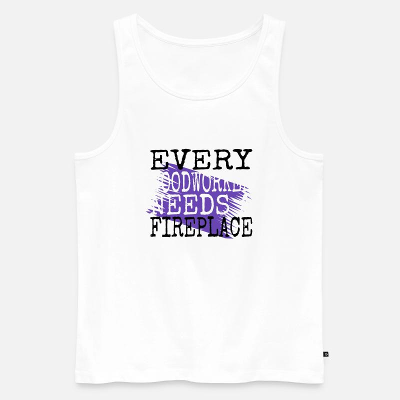 best wood hobbyists jackhammer apprentice - Männer Premium Bio Tank Top - Weiß
