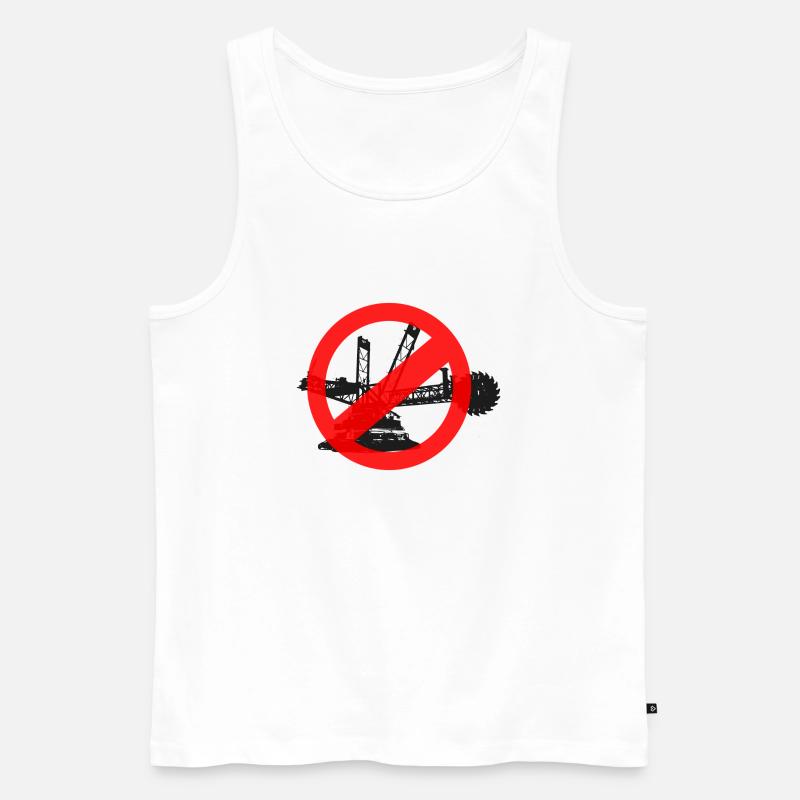 Lützerath - Männer Premium Bio Tank Top - Weiß