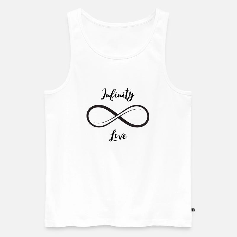Unendliche Liebe - Unendliche Liebe - Männer Premium Bio Tank Top - Weiß