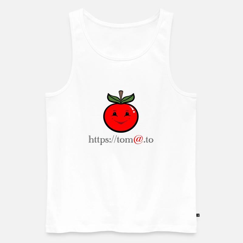 Tomato Tom - Männer Premium Bio Tank Top - Weiß