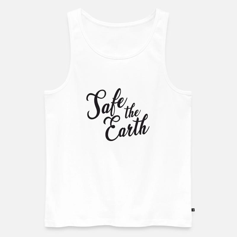 Save the Earth - Männer Premium Bio Tank Top - Weiß