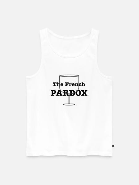 The French Pardox - Men's Premium Organic Tank Top - white