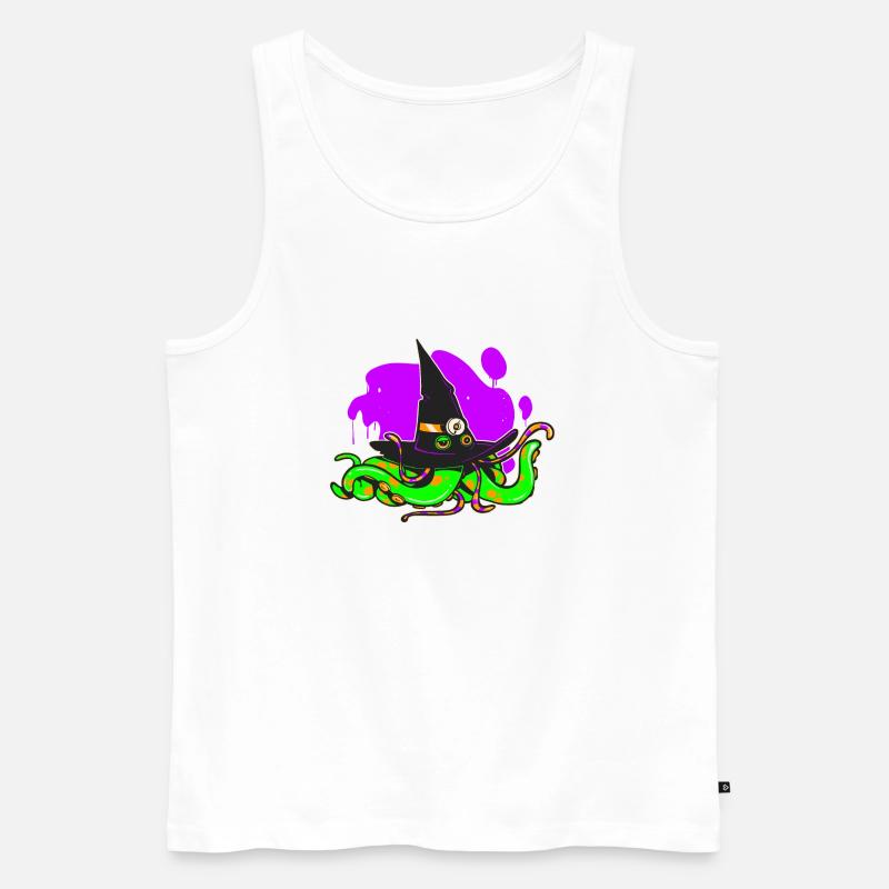 Der Halloween-Hut - Männer Premium Bio Tank Top - Weiß