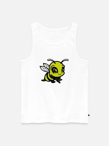 Bee Bumblebee Comic - Men's Premium Organic Tank Top - white