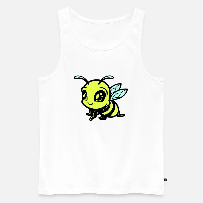 biene hummel comic - Männer Premium Bio Tank Top - Weiß