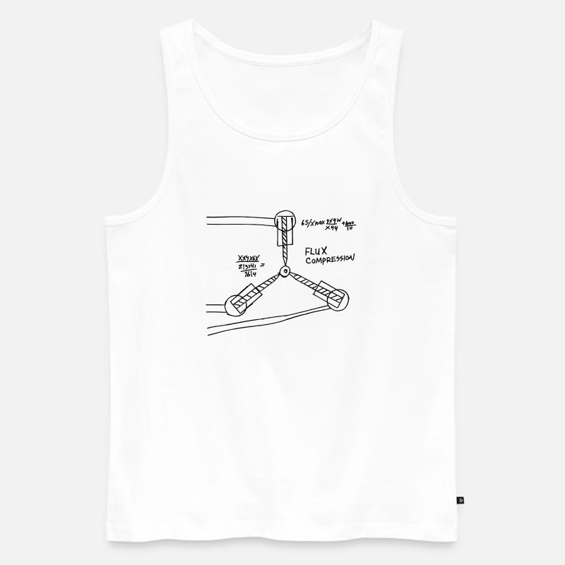 Flussmittel-Kompression - Männer Premium Bio Tank Top - Weiß