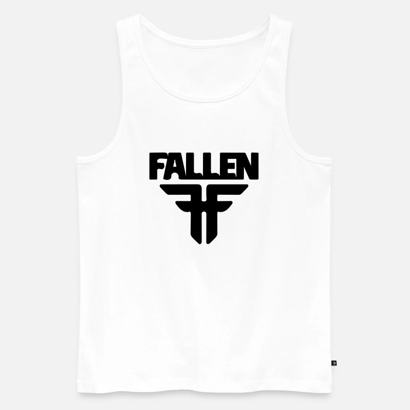 gefallen - Männer Premium Bio Tank Top - Weiß