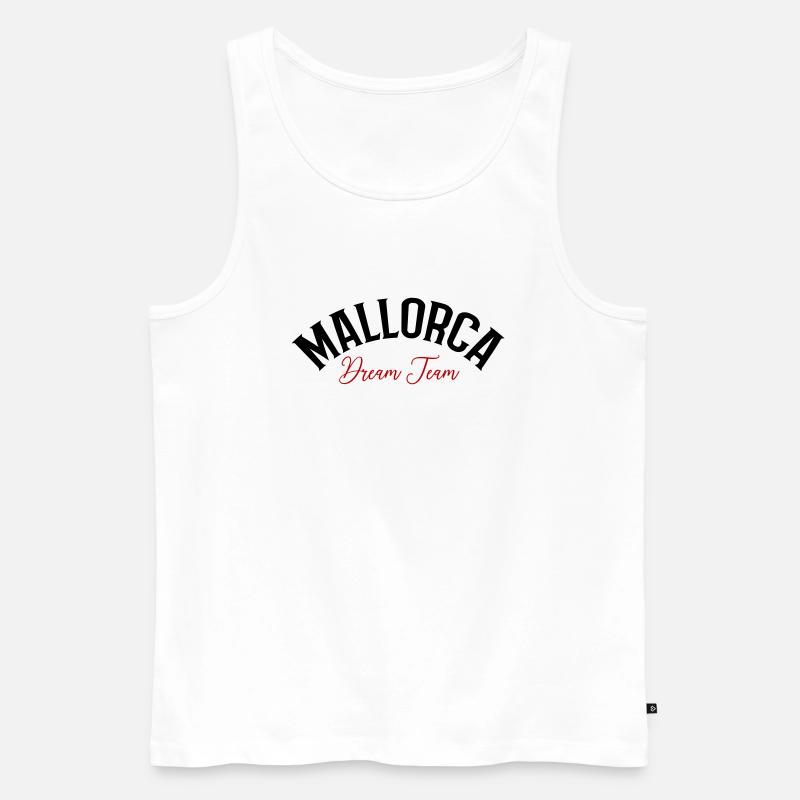 Mallorca Dream Team - Männer Premium Bio Tank Top - Weiß