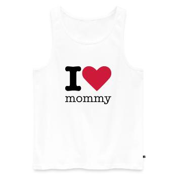 I Love Mommy - Männer Premium Bio Tank Top - Weiß - Vorne - Michal (187cm)