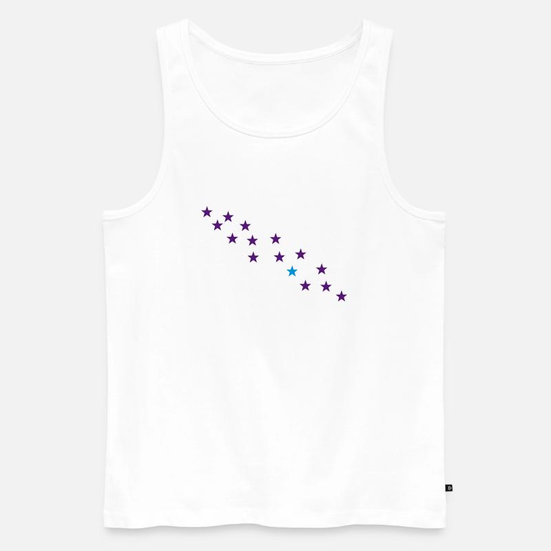 sternschnuppe - Männer Premium Bio Tank Top - Weiß