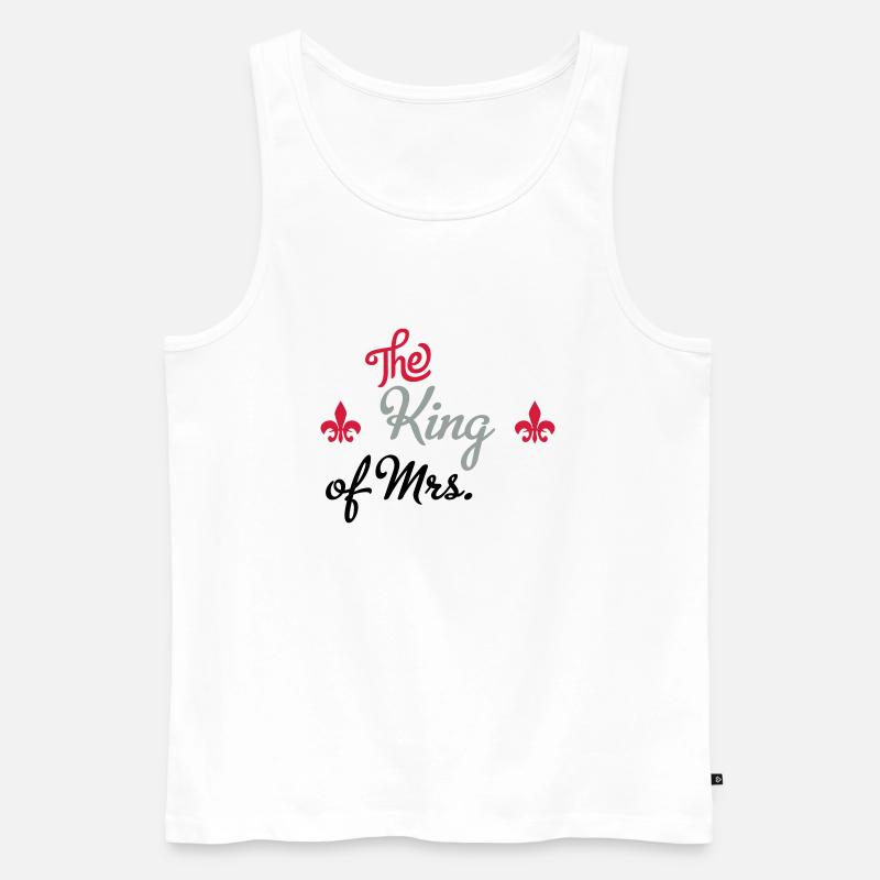 hochzeit - Männer Premium Bio Tank Top - Weiß