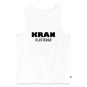 kran flüsterer - Männer Premium Bio Tank Top - Weiß - Vorne - Michal (187cm)