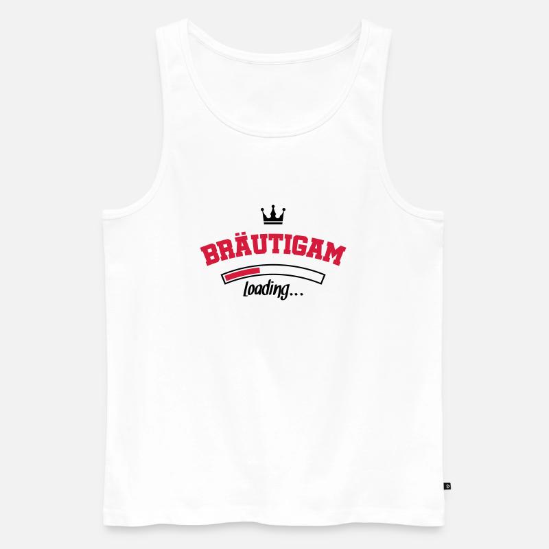 braeutigam loading krone - Männer Premium Bio Tank Top - Weiß