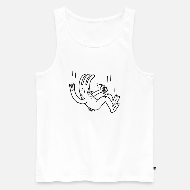 Hühnchen-Herbst - Männer Premium Bio Tank Top - Weiß