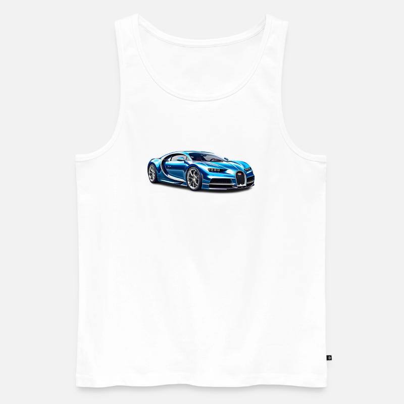 Hypercar Chiron - Männer Premium Bio Tank Top - Weiß