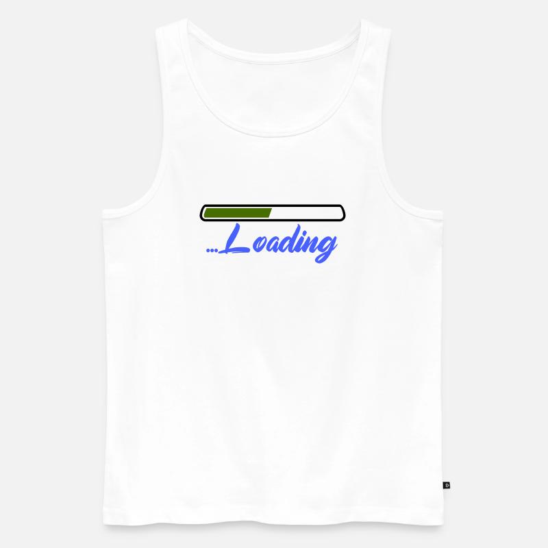 loading - Männer Premium Bio Tank Top - Weiß