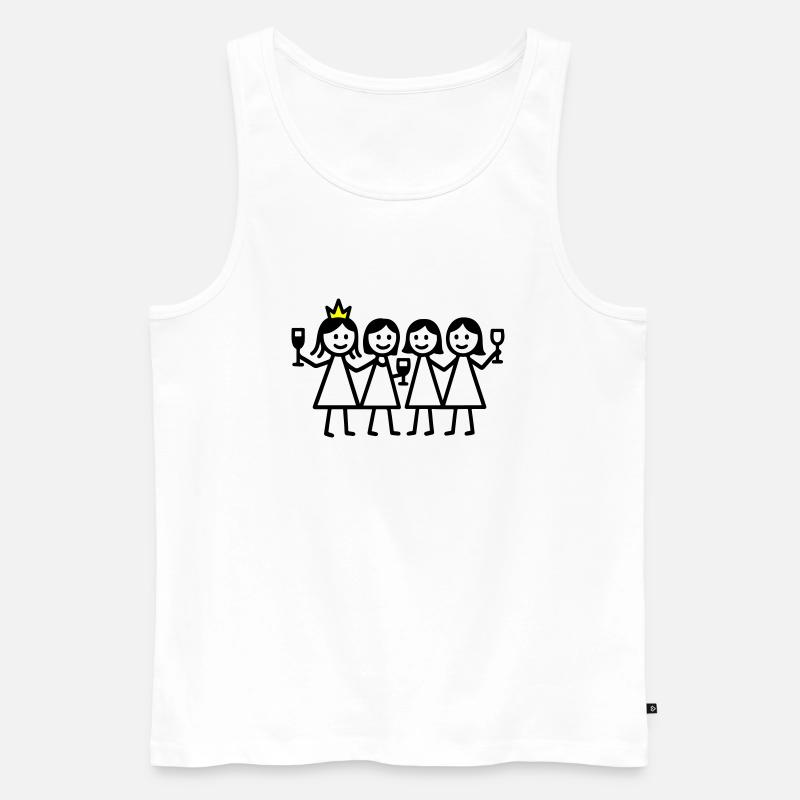 Anniversaire de poule - Débardeur bio Premium Homme - blanc