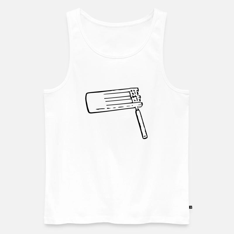 Rätsche - Männer Premium Bio Tank Top - Weiß