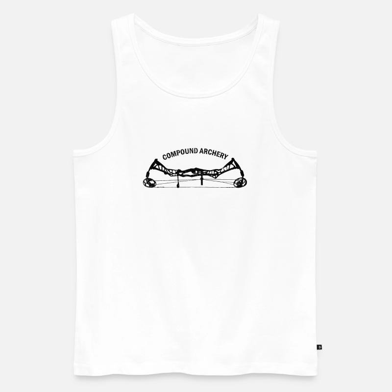 Compound black - Männer Premium Bio Tank Top - Weiß