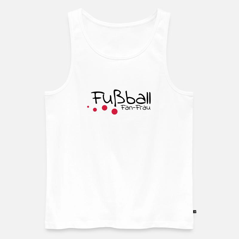fußball - Männer Premium Bio Tank Top - Weiß