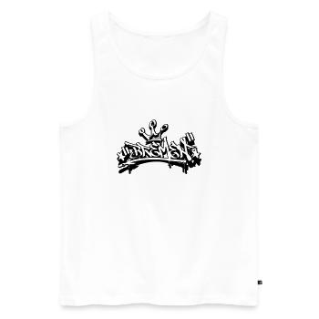 bremen - Men's Premium Organic Tank Top - white - Front - AI Model Male 178 light (178cm)