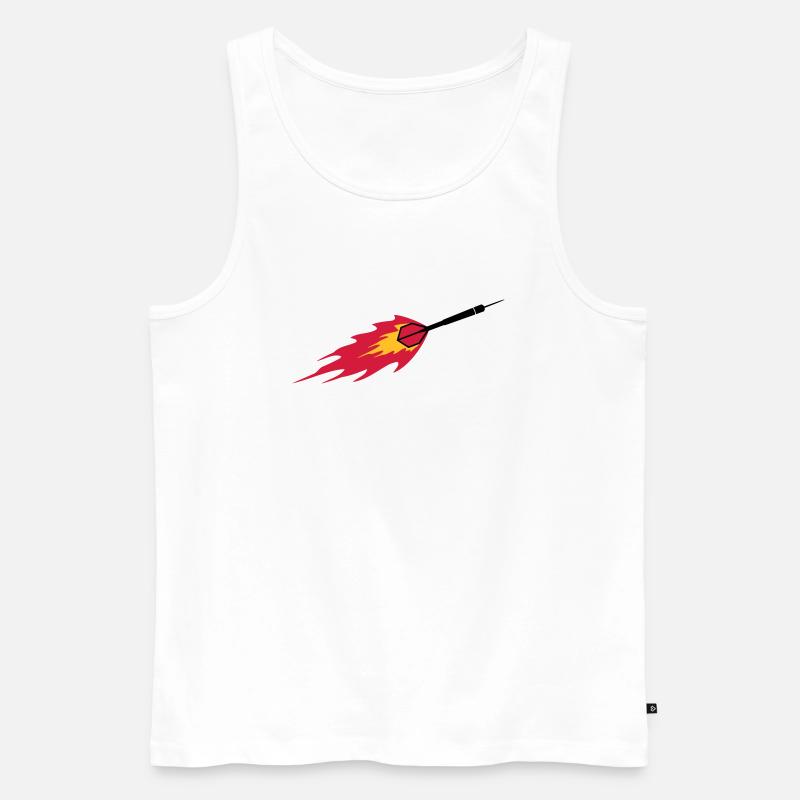 Dart Fire - Männer Premium Bio Tank Top - Weiß