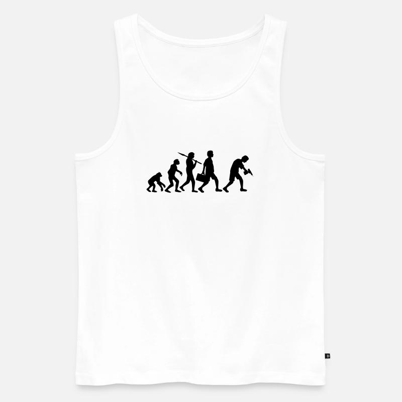 Craftsman Evolution - Männer Premium Bio Tank Top - Weiß