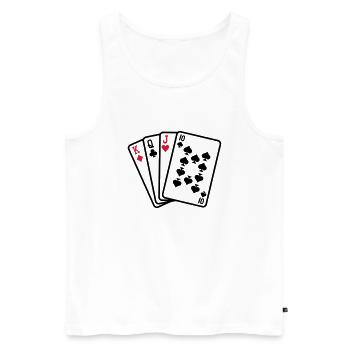 Skat - Débardeur bio Premium Homme - blanc - Devant - Michal (187cm)