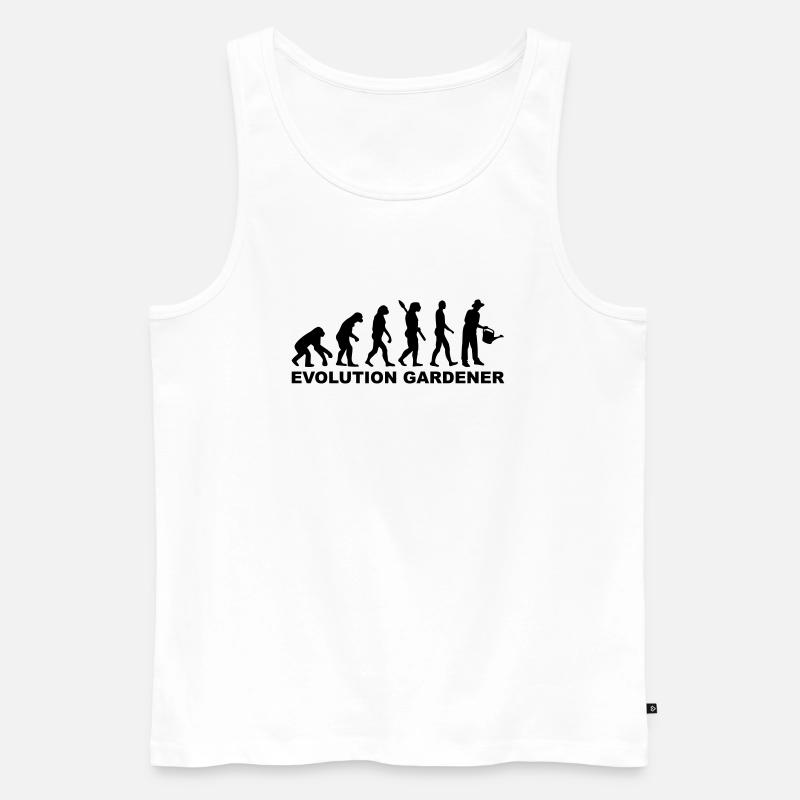 Gärtner - Männer Premium Bio Tank Top - Weiß