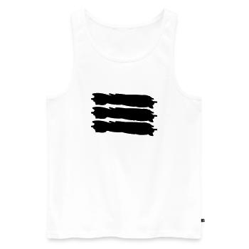 deutschland - Männer Premium Bio Tank Top - Weiß - Vorne - Michal (187cm)