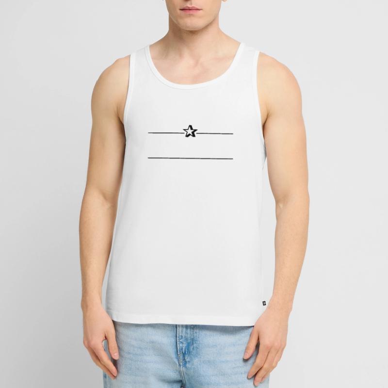 Text frame décor element for free text (1c) Men's Premium Organic Tank Top
