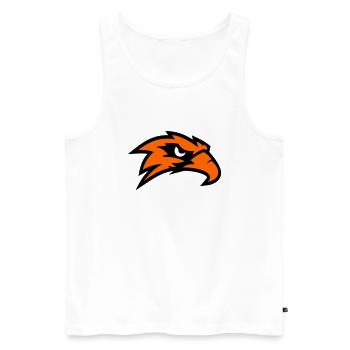 eagle head - Men's Premium Organic Tank Top - white - Front - Michal (187cm)