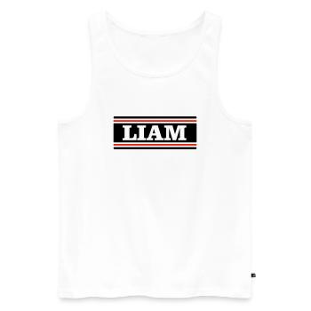 LIAM - Débardeur bio Premium Homme - blanc - Devant - Michal (187cm)
