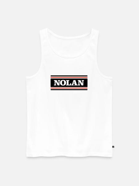 NOLAN - Men's Premium Organic Tank Top - white