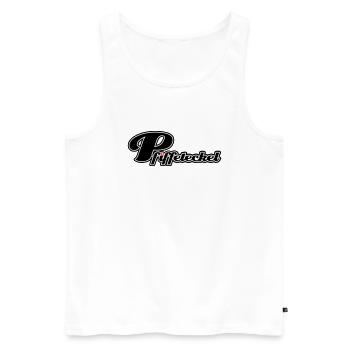 Pfiffeteckel - Männer Premium Bio Tank Top - Weiß - Vorne - AI Model Male 178 light (178cm)