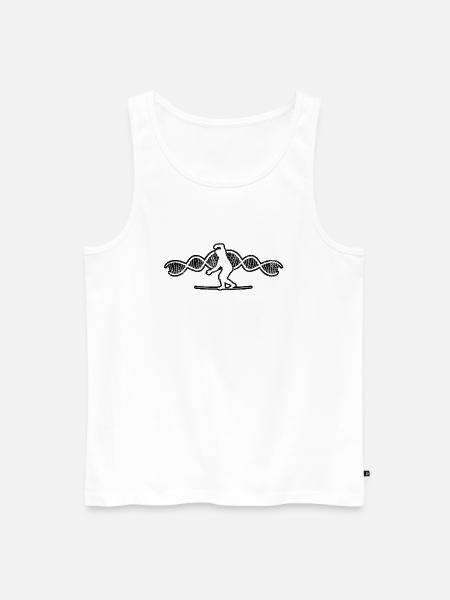 Slackline Tricklining Gift Slackliner - Men's Premium Organic Tank Top - white
