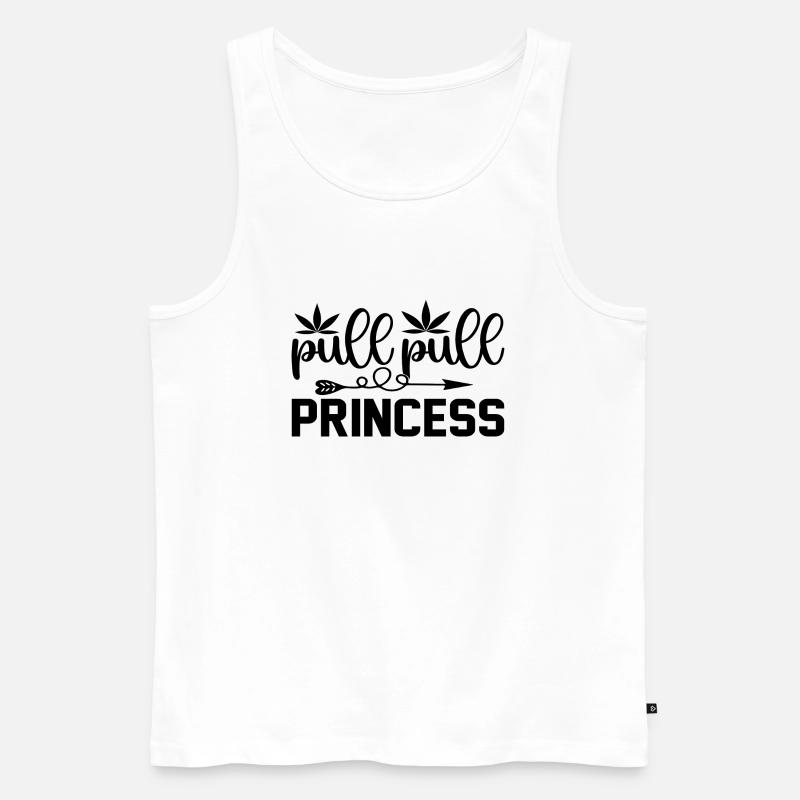 pull pull Princess - Men's Premium Organic Tank Top - white