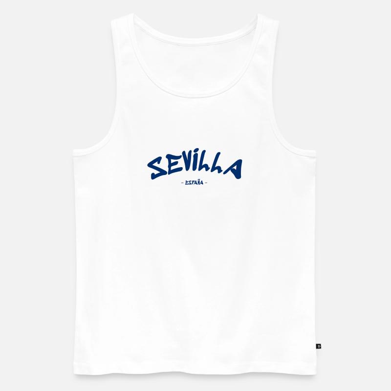 Sevilla - Espana - Spain - Spanien - Männer Premium Bio Tank Top - Weiß