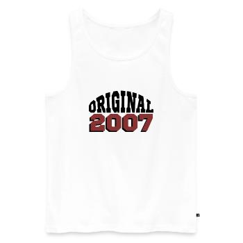 Original 2007 - Men's Premium Organic Tank Top - white - Front - Michal (187cm)