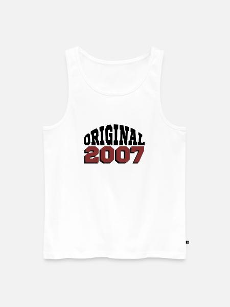 Original 2007 - Men's Premium Organic Tank Top - white