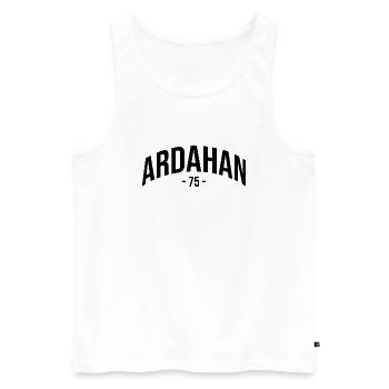 Ardahan 75 Turquie Turquie Turquie Cadeau Ardahanli TR - Débardeur bio Premium Homme - blanc - Devant - AI Model Male 178 light (178cm)