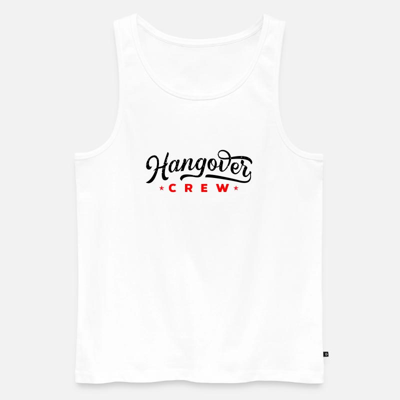 hangover crew - Männer Premium Bio Tank Top - Weiß