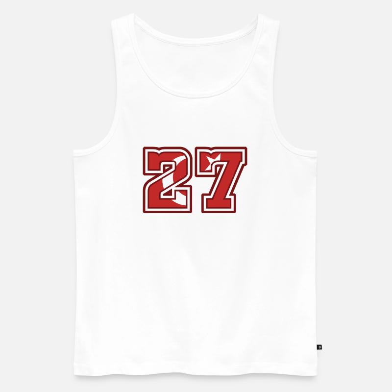 Gaziantep - Männer Premium Bio Tank Top - Weiß