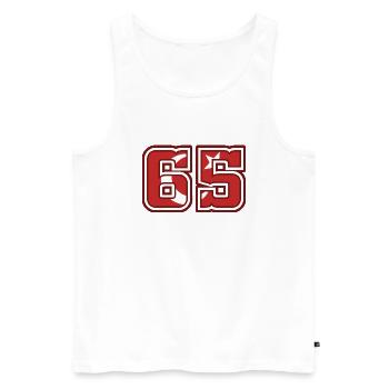 Van - Men's Premium Organic Tank Top - white - Front - Michal (187cm)
